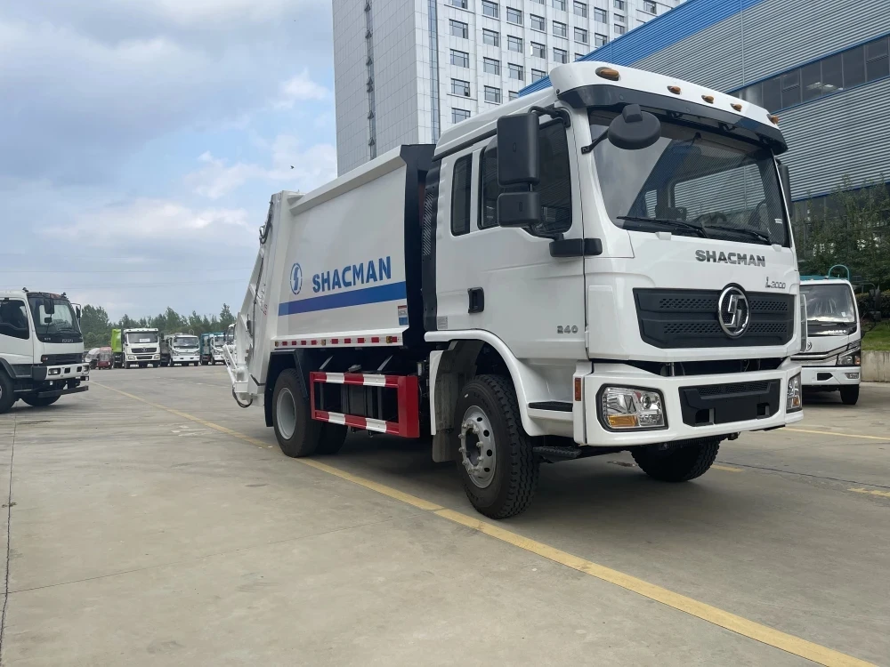 Быстрая доставка мусоровоз SHANCMAN L3000 4*2 грузовик мощностью 300 л.с. с массой в 50 тонн популярный на складе