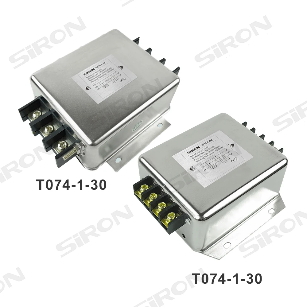 SiRON T074-1 noise filter 440v 3phase 3wire AC emi power line filter
