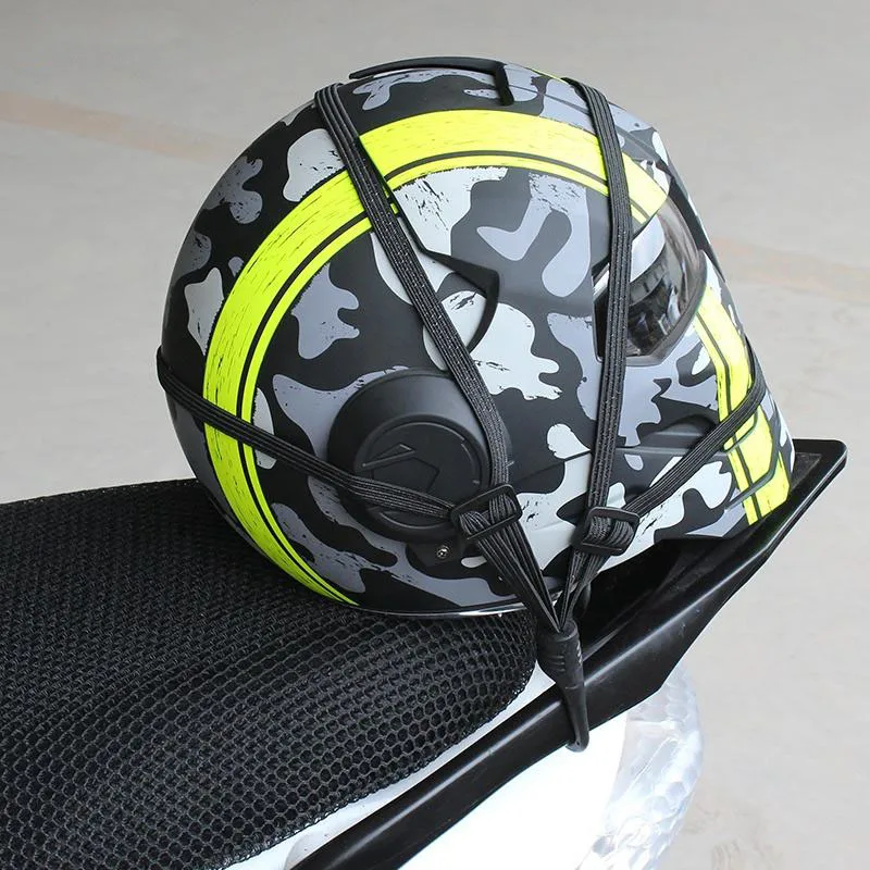 Motorcycle Luggage Strap Moto Helmet Gears Fixed Elastic Buckle Rope High-Strength Retractable Protective Universal