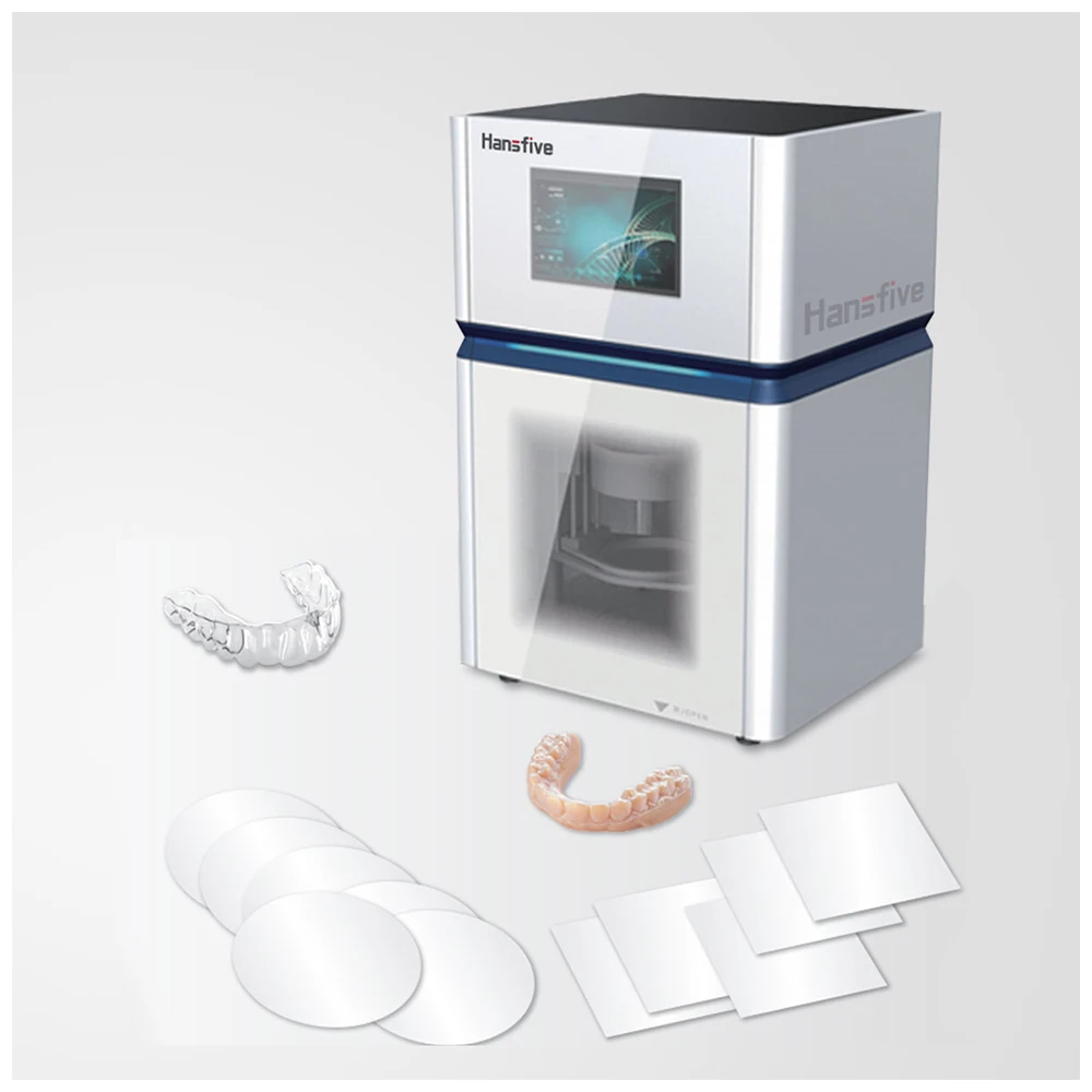 Dental Thermoforming Machine High Precision Dental Pressure Forming Moulding Machine for Thermoforming Resin Sheet