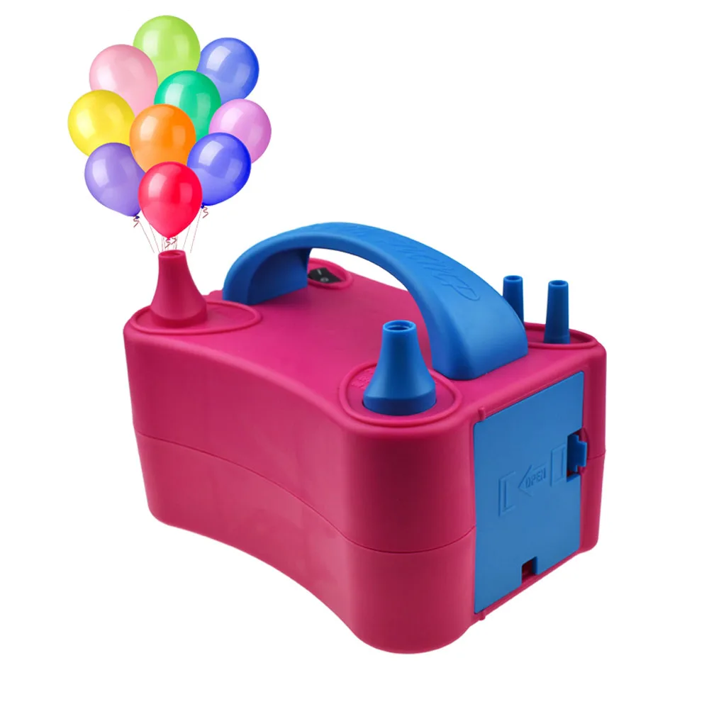 Высокомощный электрический воздушный насос двойной надувной портативный для воздушного шара дня рождения свадьбы сцены