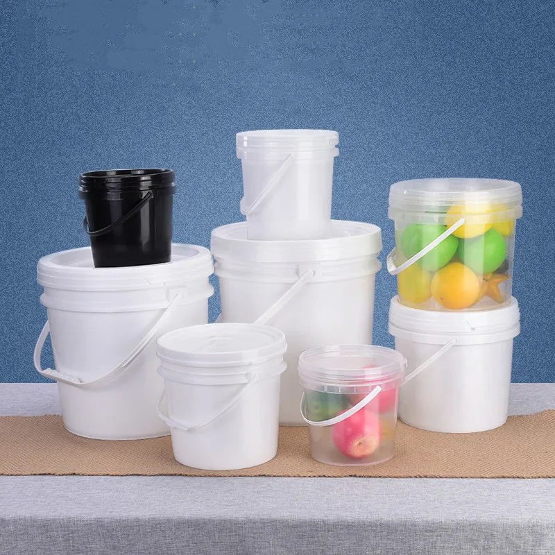 2L Empty Plastic Pail Bucket Child Toy Storage Container With Handle