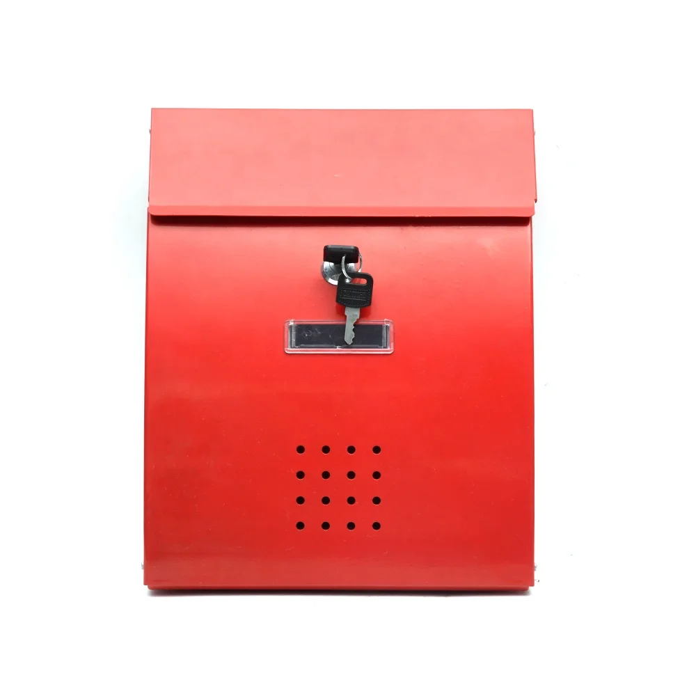 Производитель водонепроницаемых металлических почтовых ящиков для жилых квартир, оцинкованная стальная настенная почтовая коробка