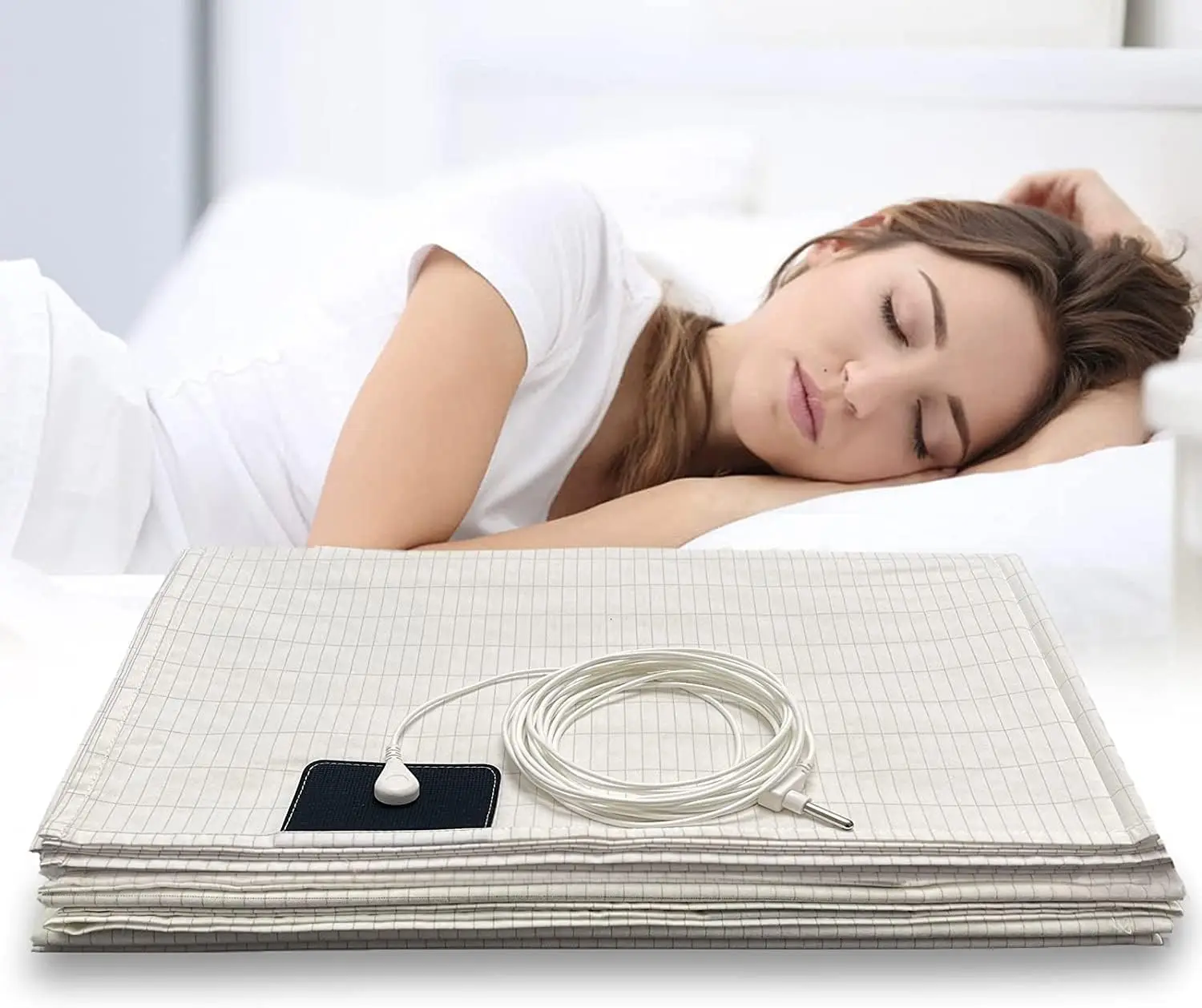Factory Direct Organic Cotton Grounding Bed Sheets For Stress Relief
