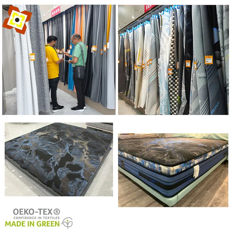 Graphene Fiber Knitted Mattress Fabric For Mattress Edging Machine Modern Mattress Ticking Fabric Cover Fabric Vinyl