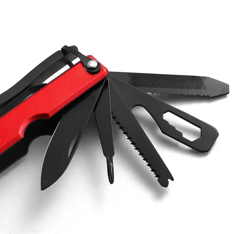 Firstime Outdoor Best Camping Accessories Gifts Portable Mini 15 in 1 Survival Hatchet Multitool Axe Hammer for Men Dad Husband