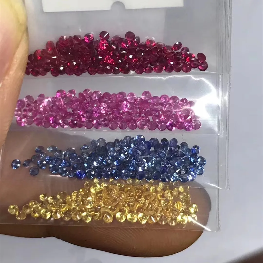 Natural blue sapphire 1.5mm precious stone royal blue color sapphire stone loose semi gemstone