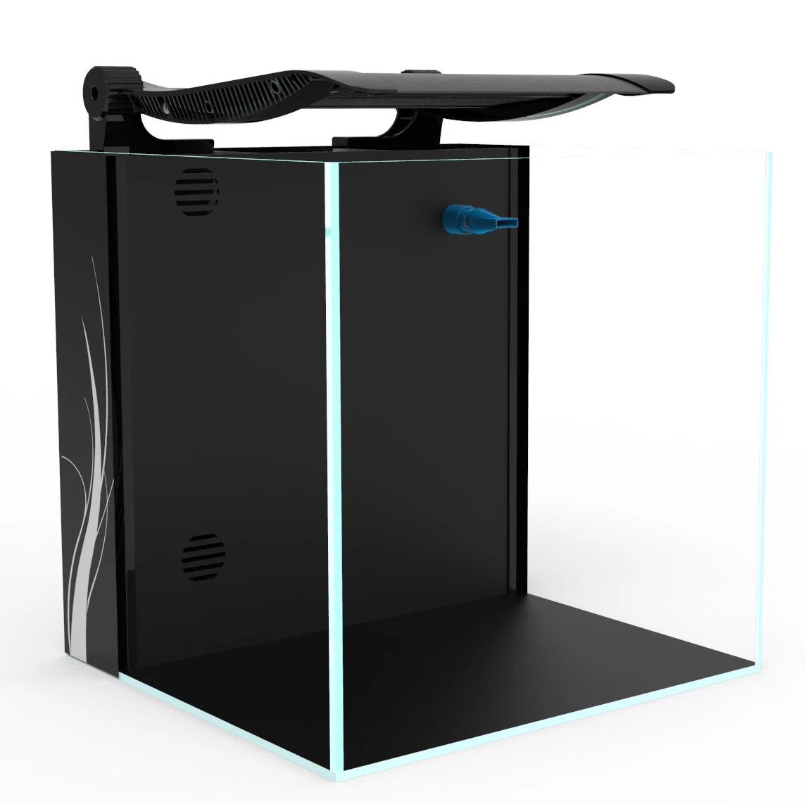 Plastic Betta Decoration Small Mini PVC Unique Acrylic Glass  Fish Tank small wood aquarium