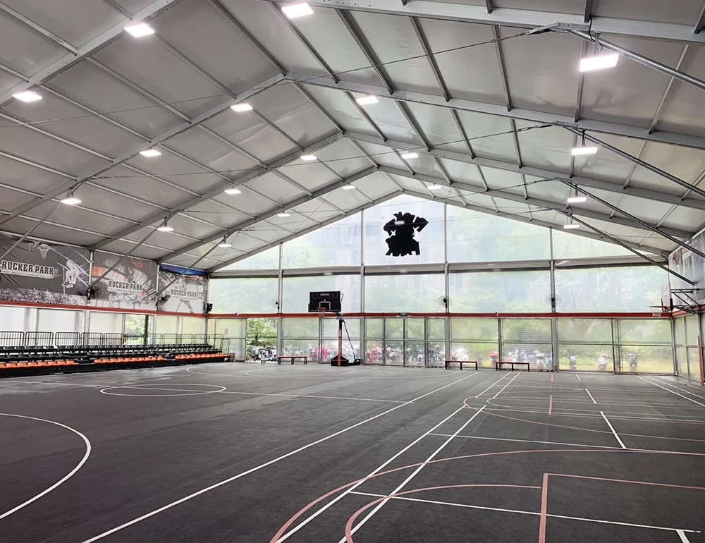 Curved Roof Tent Structure Tennis Court Tent For Sports Hall
