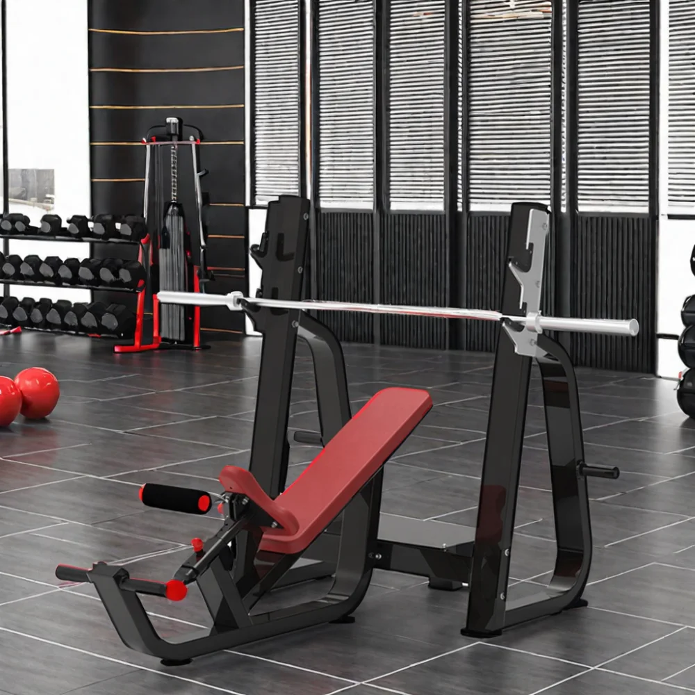 Sport Equipment Training Shoulder And Chest Press With Adjustable Bench Heavy Duty Incline Bench Press For Sale