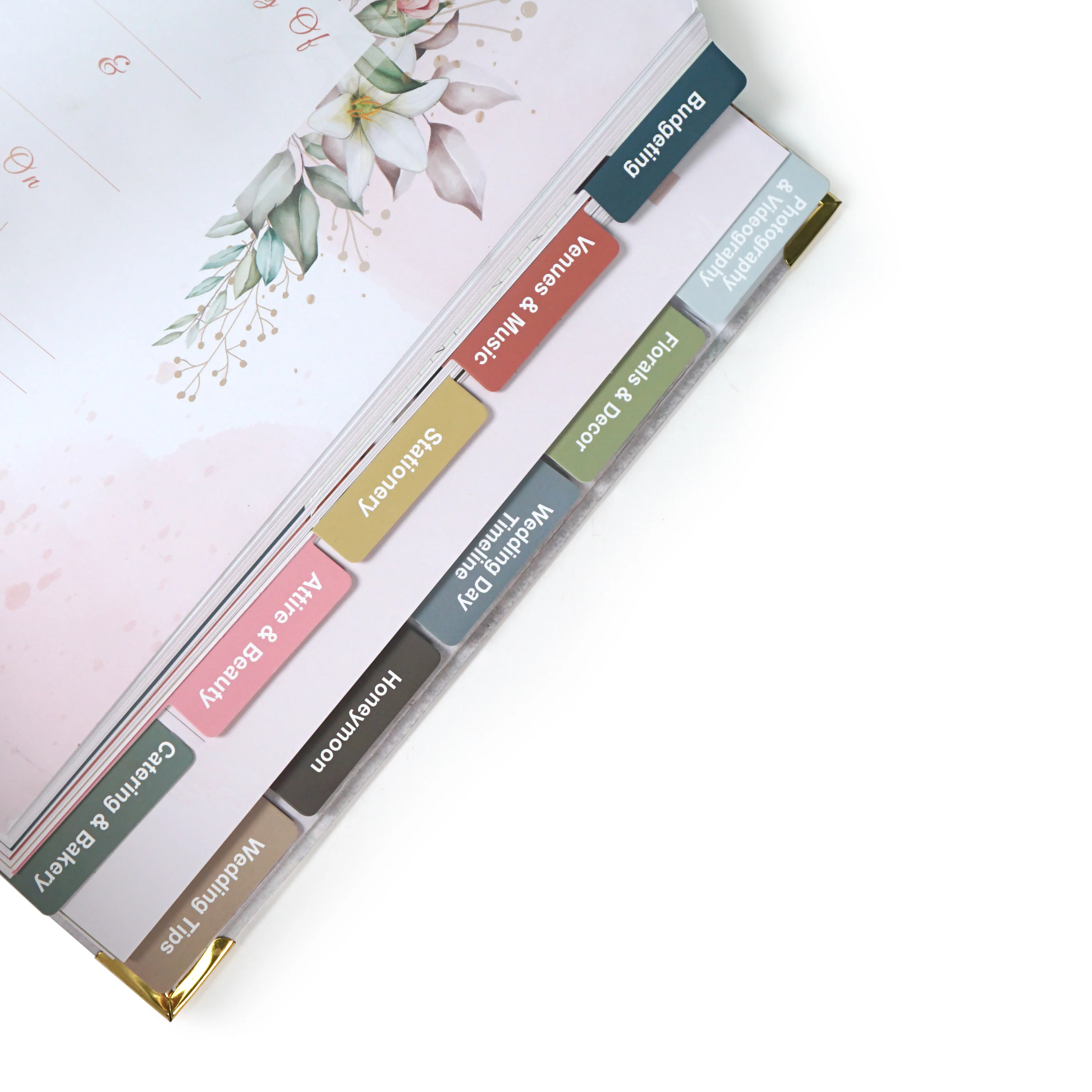 Custom Printing Wedding Planner Organizer comprehensive Planning Diary Hardcover A5 Wedding Guest Book Planner for Brid