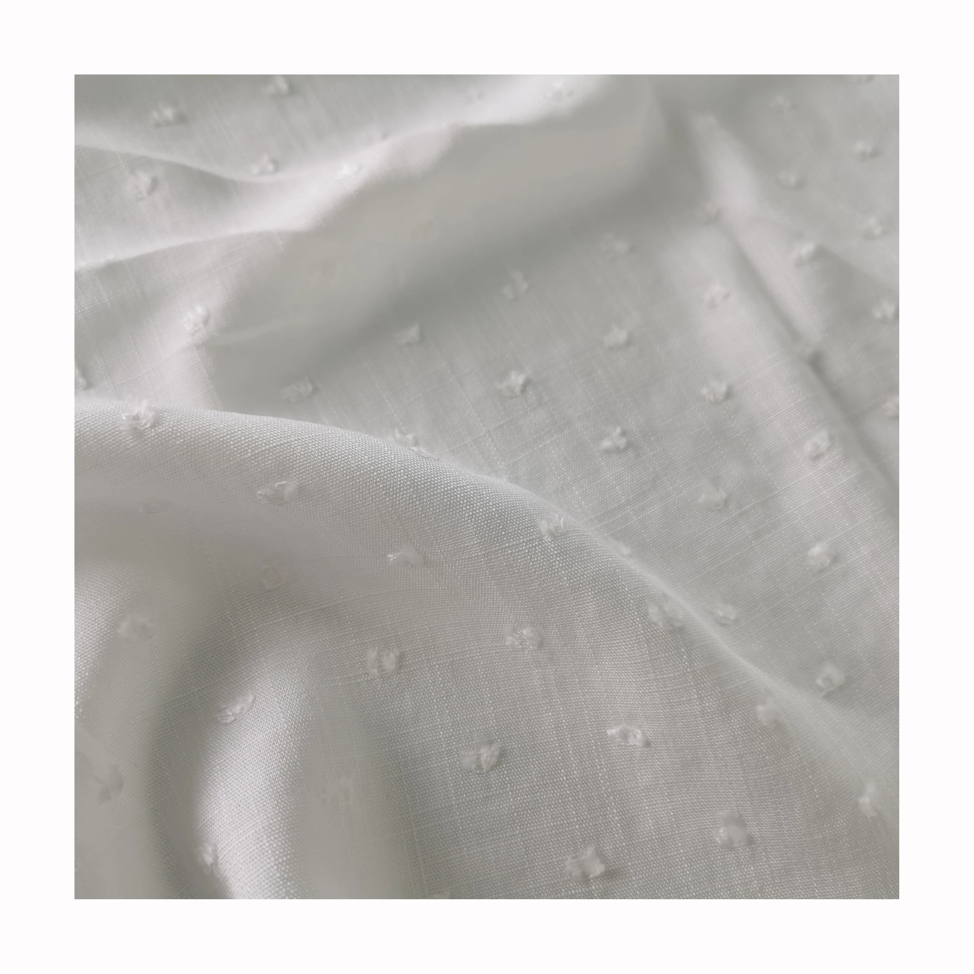 New arrival samples dot fabric Jacquard fabric 100% cotton fabric for garment