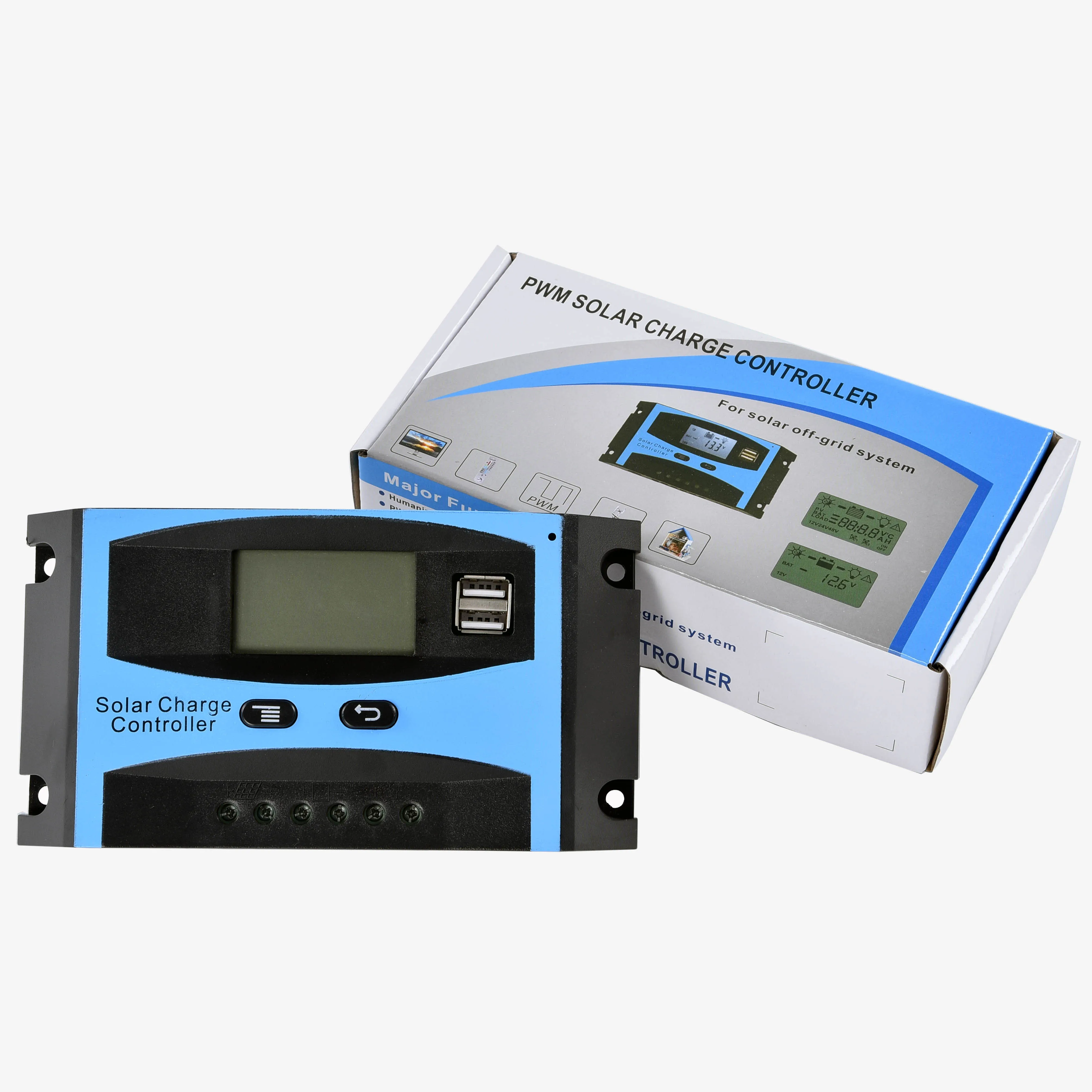 12V/24V автоматический переключатель солнечной зарядки 30A контроллер солнечного заряда