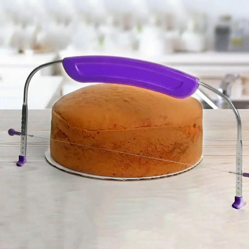 plastic handle double line cake toast cutter high toughness high hardness wafer breaker Slicer