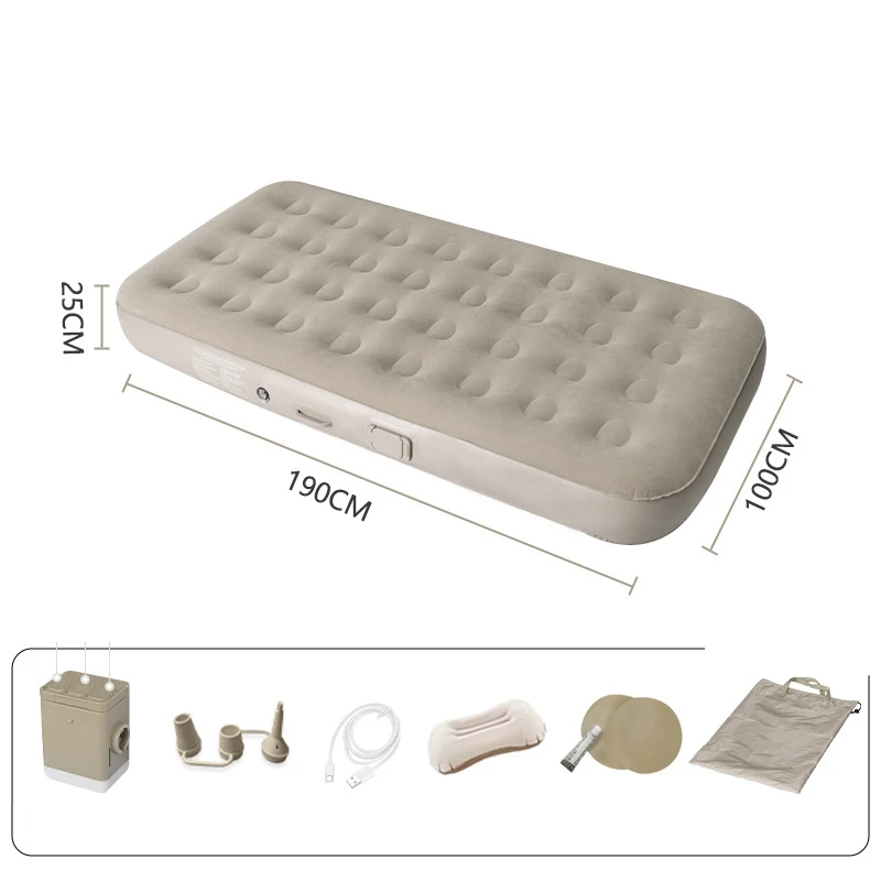 Camping Air Mattress One Button Automatic Air Folding Mattress Tent Double Air Bed