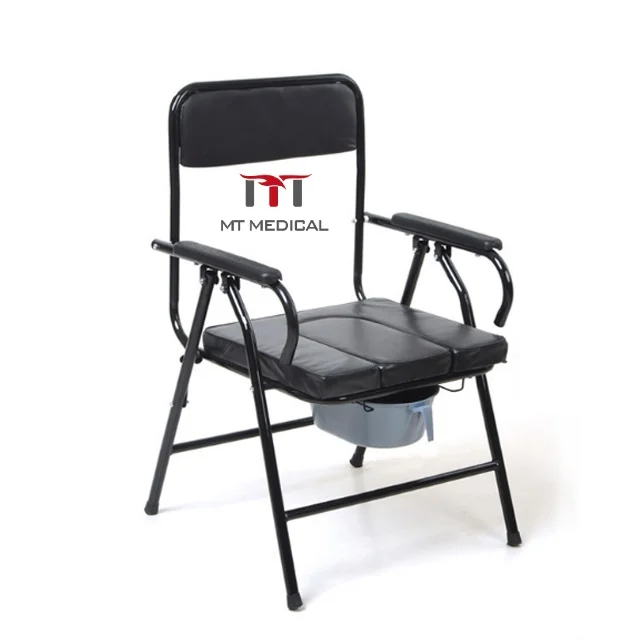 MT MEDICAL Hot Sale Hospital Folding Potty Chair for Elderly