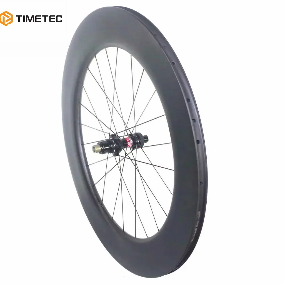 Carbon Road TimeTrial Bicycle Wheelset  Front 5 Spoke Rear Wheels 90mm Clincher Tubular Disc Brake  Centerlock 11S 12 SPEED XDR