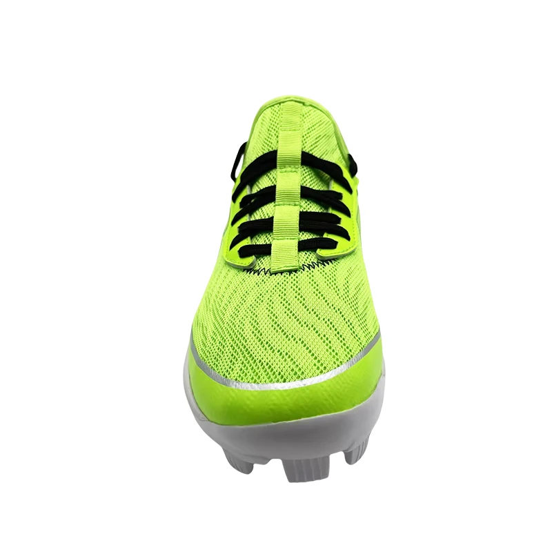 Custom Baseball Shoe Toddler Faux Leather Reinforced Mens Metal Spikes Baseball Shoes