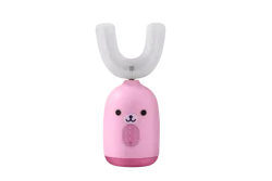 Персонализированная розовая электрическая ультразвуковая зубная щетка для детей