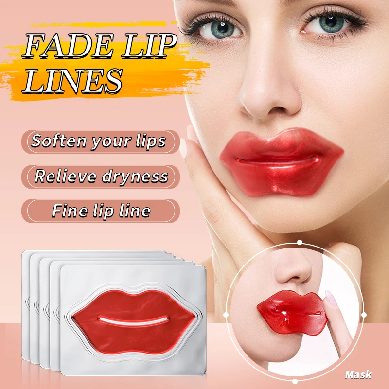 OEM ZOZU wholesale price cherry collagen 24k gold hydrating care moisturizing anti wrinkle nourishing lip mask