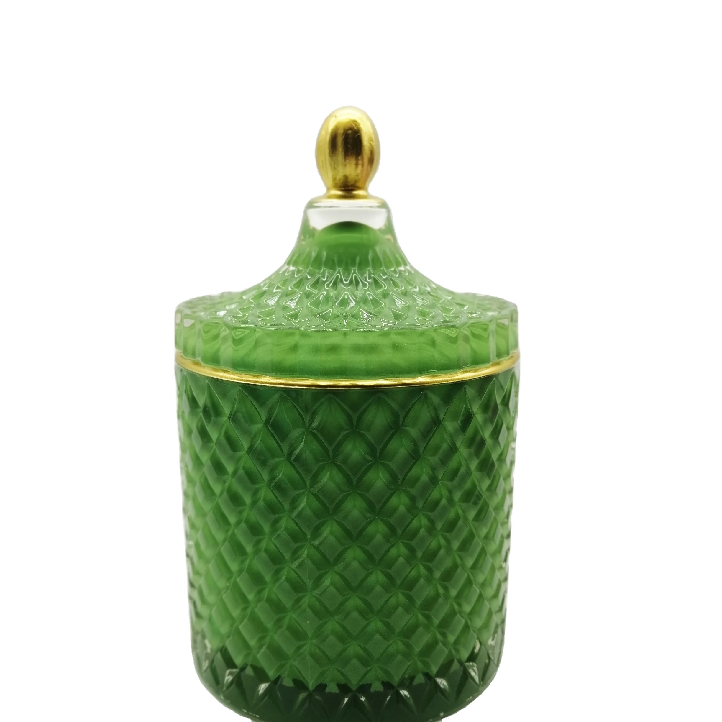 Crystal glass bottle scented candle soy wax manufacture