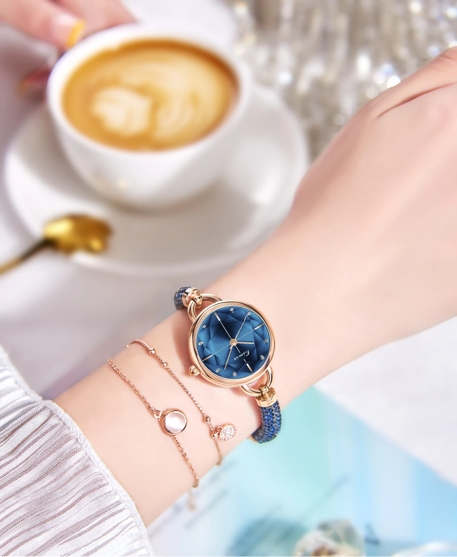 Original Factory Trend black ladies watch beautiful strap women watch bracelet watch for ladies