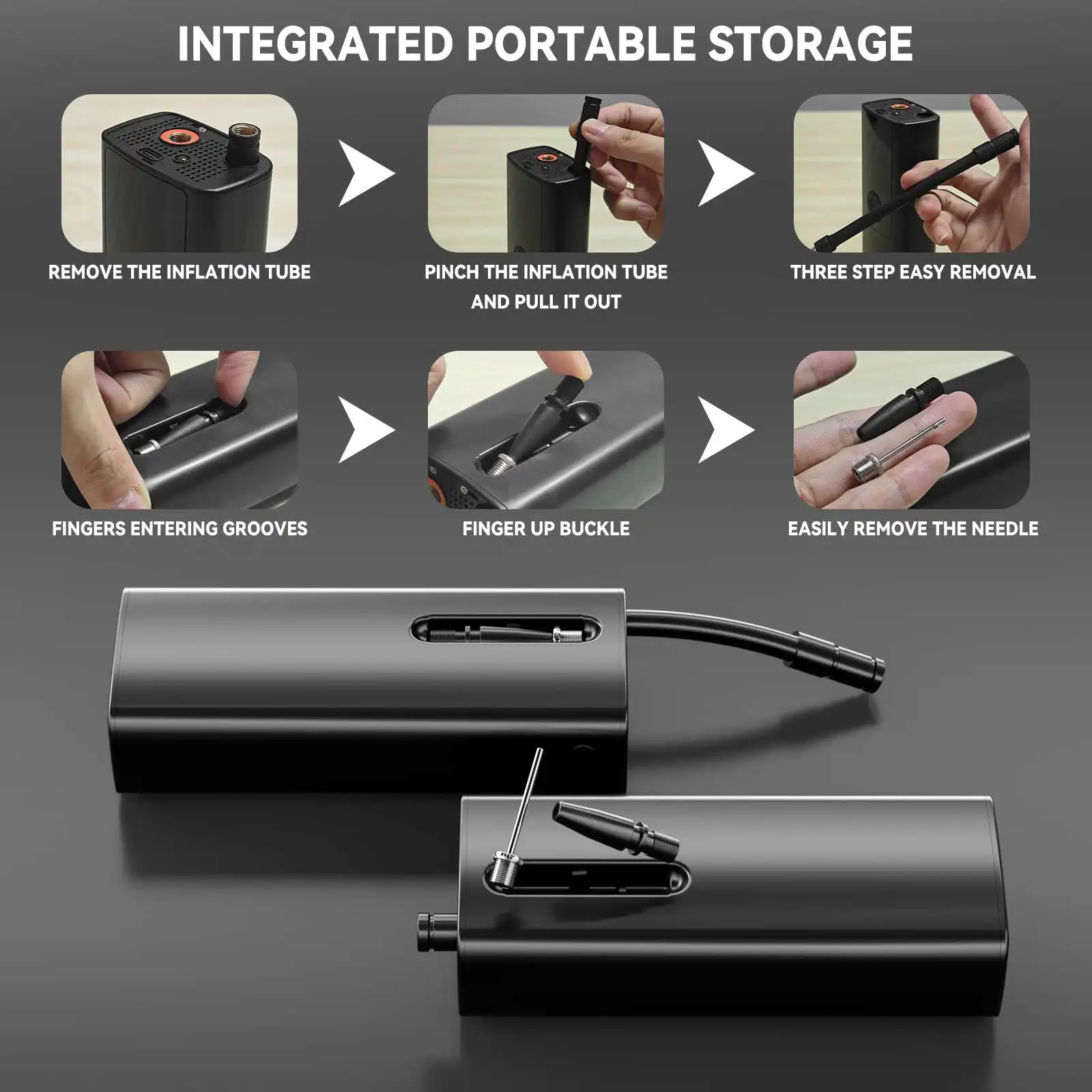 Wireless Tire 120psi Tire Inflator Portable Air Compressor Charging Electric Inflator Car Air Pump for Tire Inflation for Car