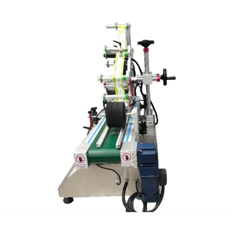 semi automatic round wine bottle paper sticker oval labeling machine label