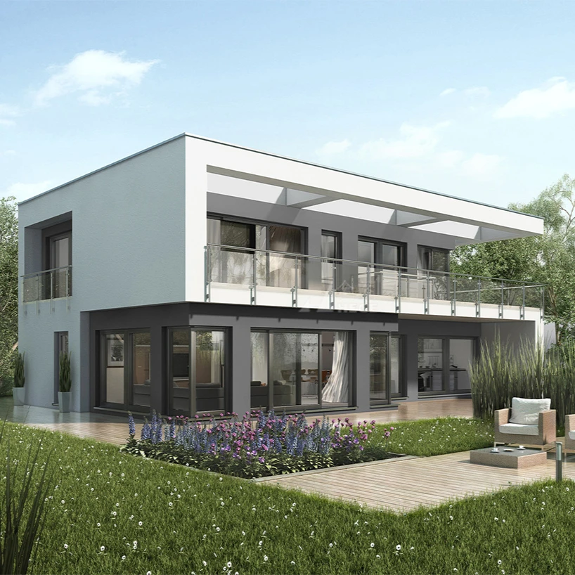 Low Cost Prefabricated Light Steel Structure Housing Modern Design Prefabricated Luxury Villa