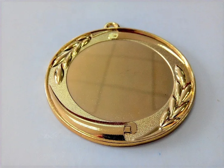 sparkle texture shiny brass custom award metal medal/blank medal