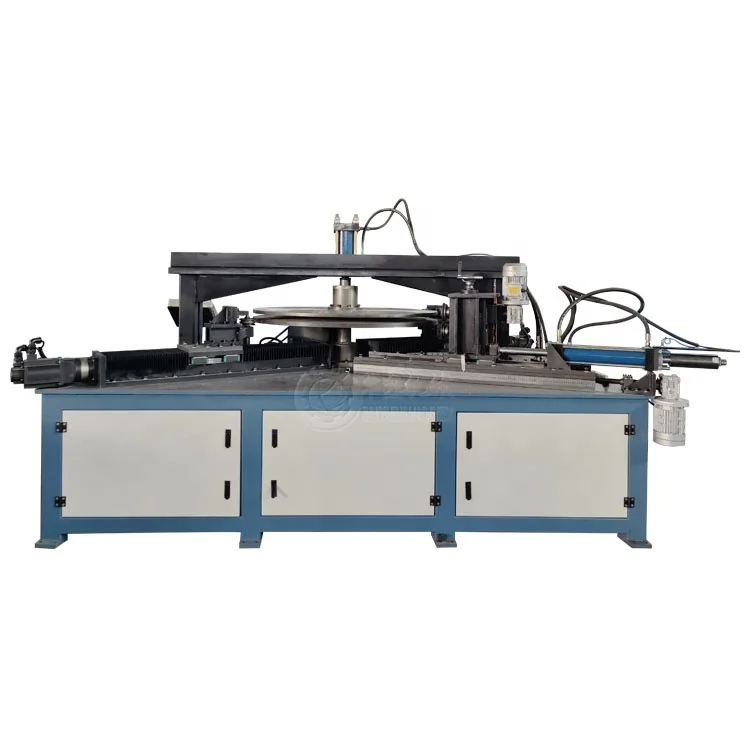 Stainless steel round desktop hydraulic trimming and curling equipment CNC flanging machine