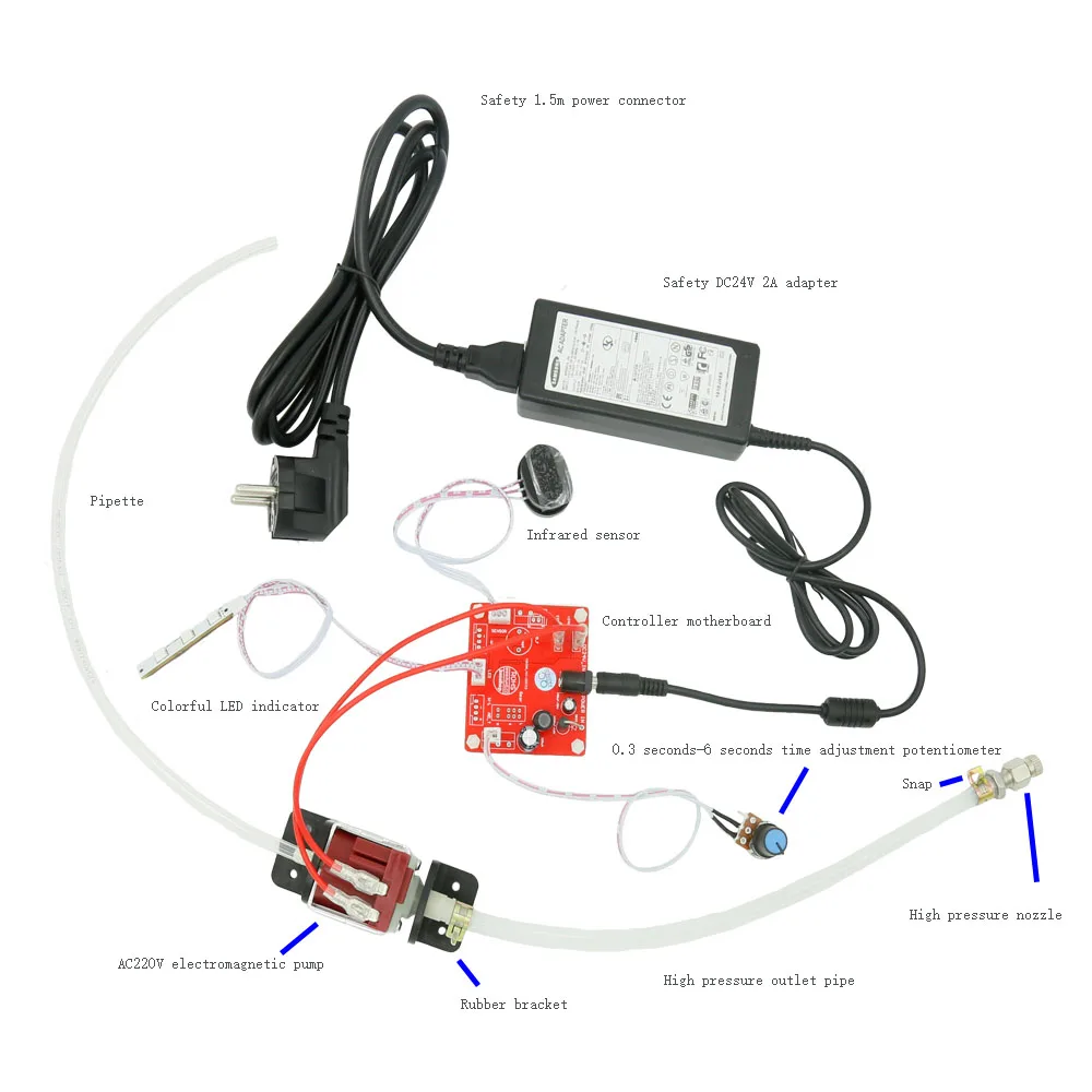 
DIY stainless steel infrared sensor high pressure spray hand disinfection system 20 electronic product solution research provide 