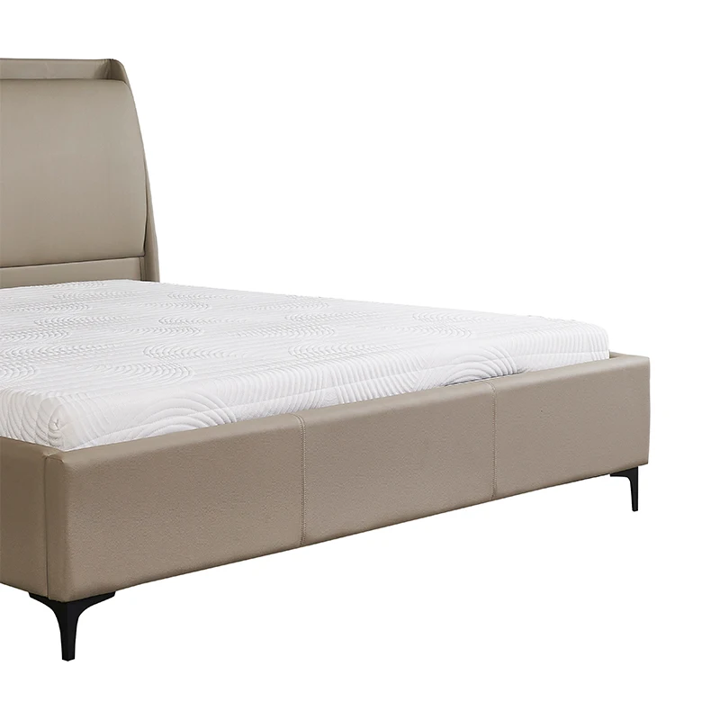 Modern Design Hotel Luxury Bed Leather Queen King Size Electric Bed Frame Up-Holstered Bedroom Furniture