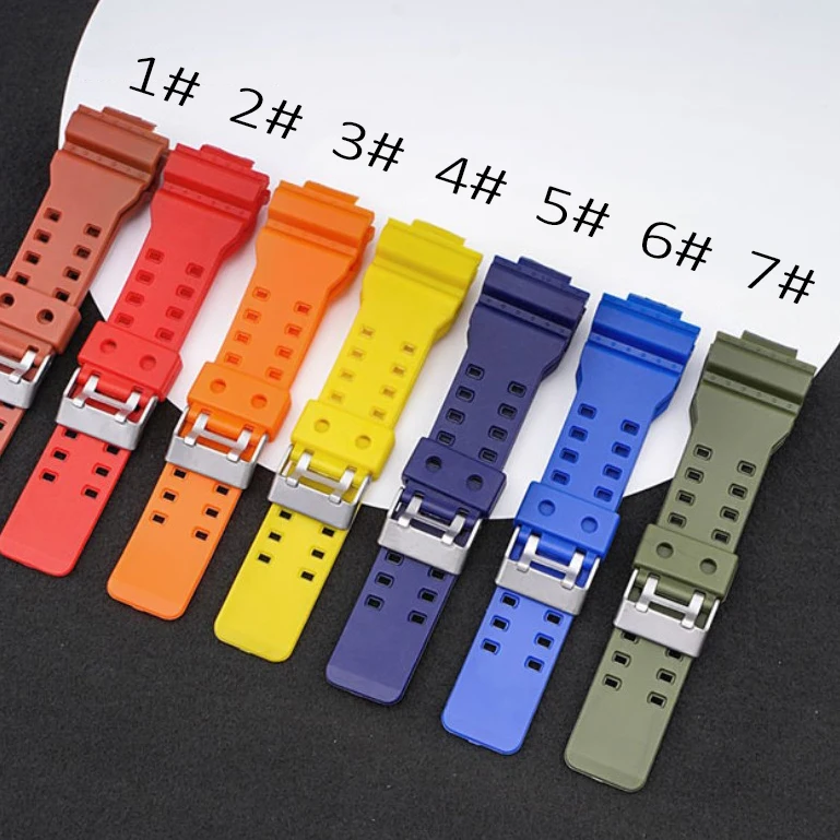 water-proof sport TPU replacement G shock watch band for brand wrist