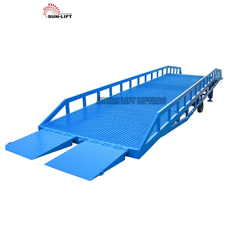 CE approved 8ton 10ton 12ton 15ton heavy duty steel movable ramp for container warehouse loading ramps unloading ramp