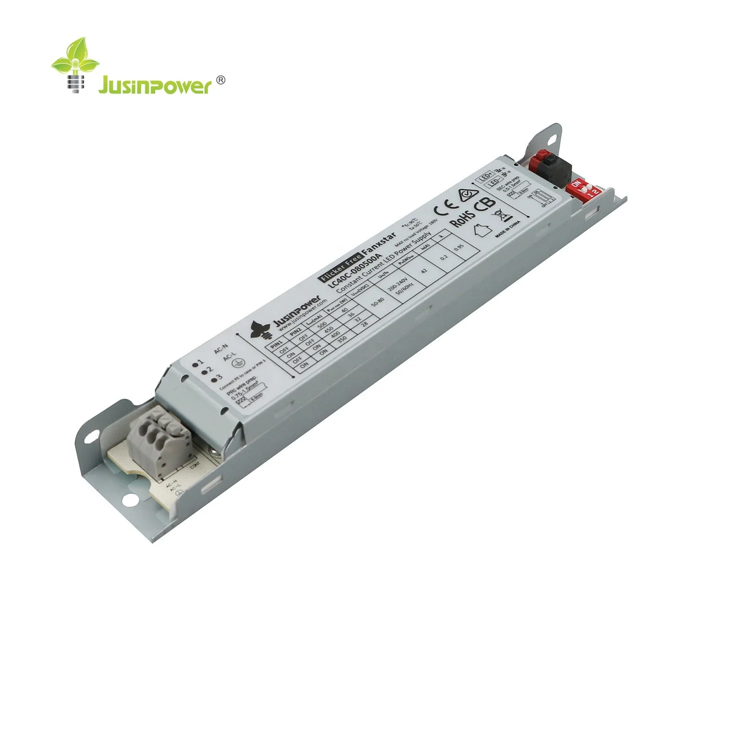Professional manufacturer high efficiency constant current led driver 40W