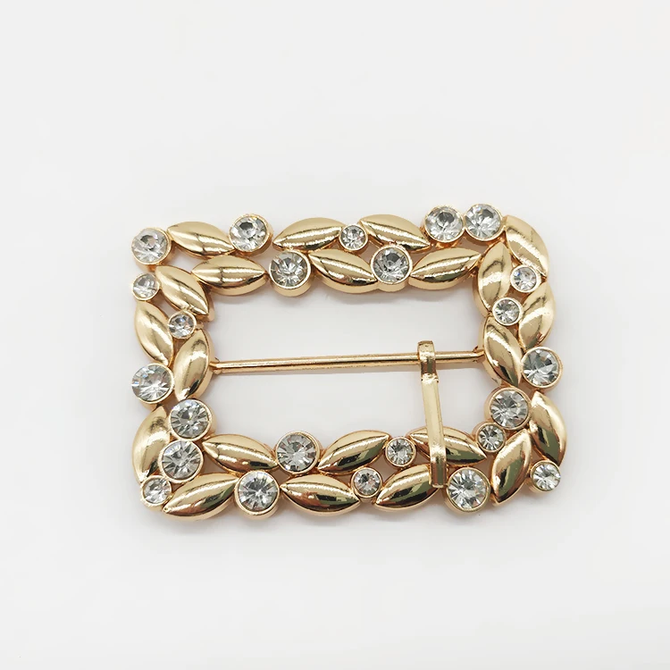 Wholesale Inner Diameter 50mm Metal Decoration Luxury Diamond Belt Buckle Belt Buckle Exquisite Rhinestone Roller Pin Buckle