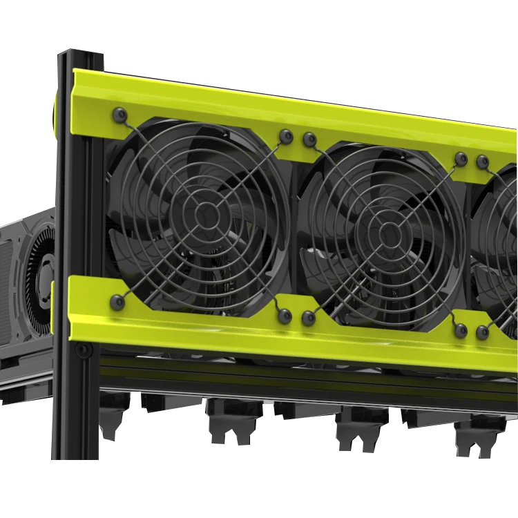 Стойка для сервера майнера BTC 8 GPU алюминиевый Штабелируемый каркас майнинга открытая рама эфириума ETH EYC