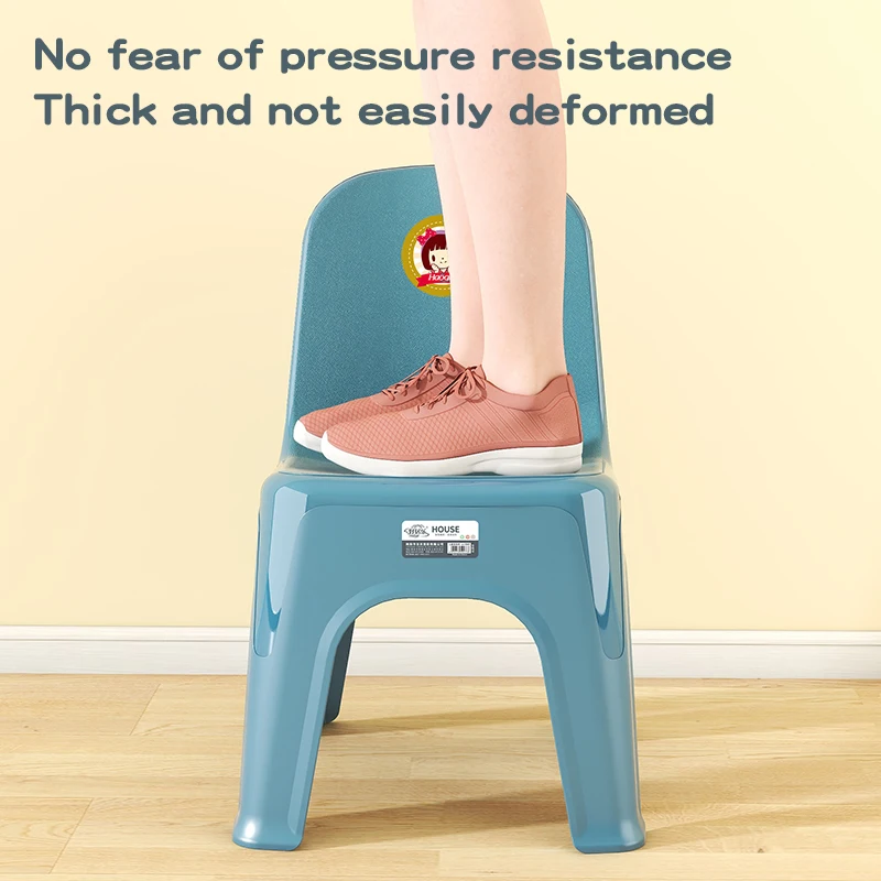 Children Furniture School Playroom Kids Chair with Anti Slip Feet Stackable Plastic Chairs with Back Rest