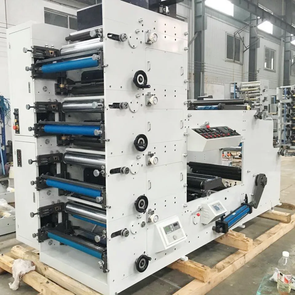 HSS-650 4 цвета принтеры флексографской печати бумажных стаканчиков флексографской печатной машины