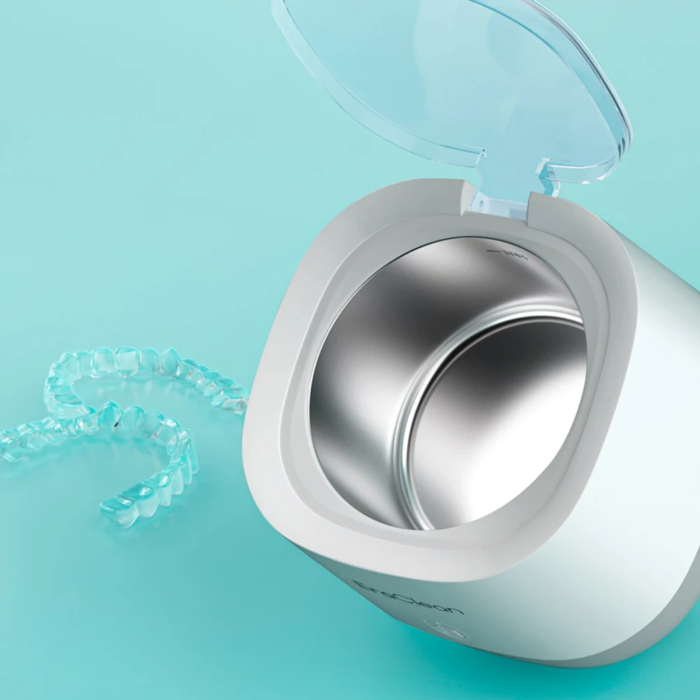 OEM High Efficient denture cleaner ultrasonic retainer cleaner portable ultrasonic jewelry cleaner