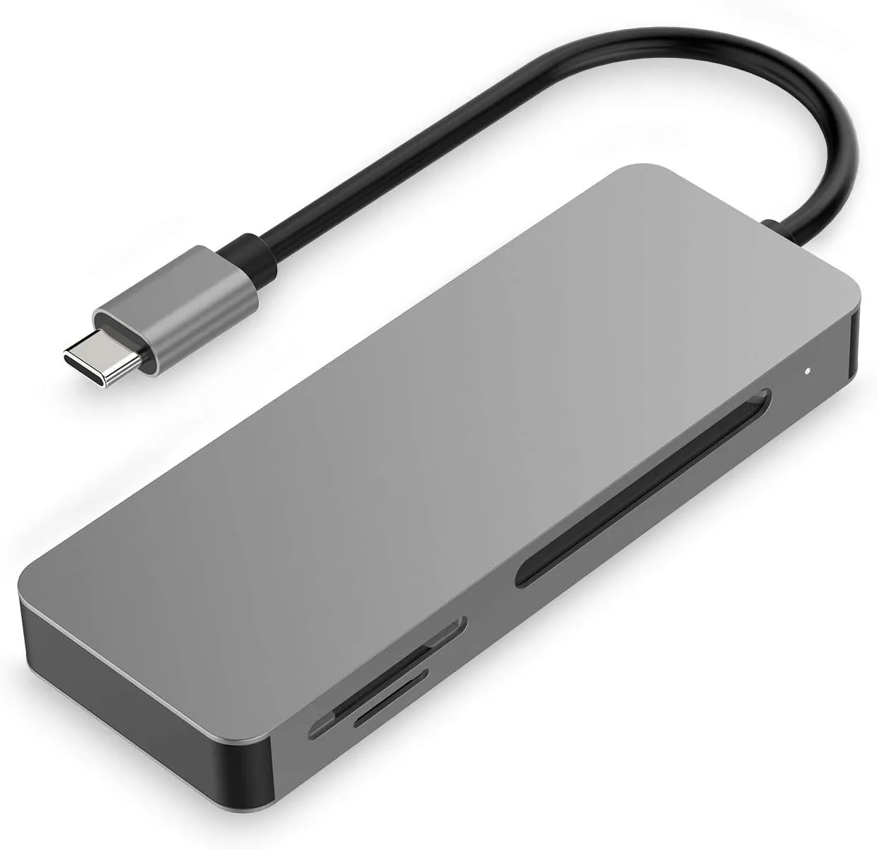 Концентратор USB C с CF, SD и TF кардридером для Windows, Mac, Linux