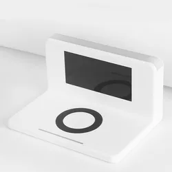 Новинка 2021 10 Вт будильник мобильный телефон 4 в 1 или 3 в 1 Быстрое беспроводное зарядное устройство Qi подставка для лампы