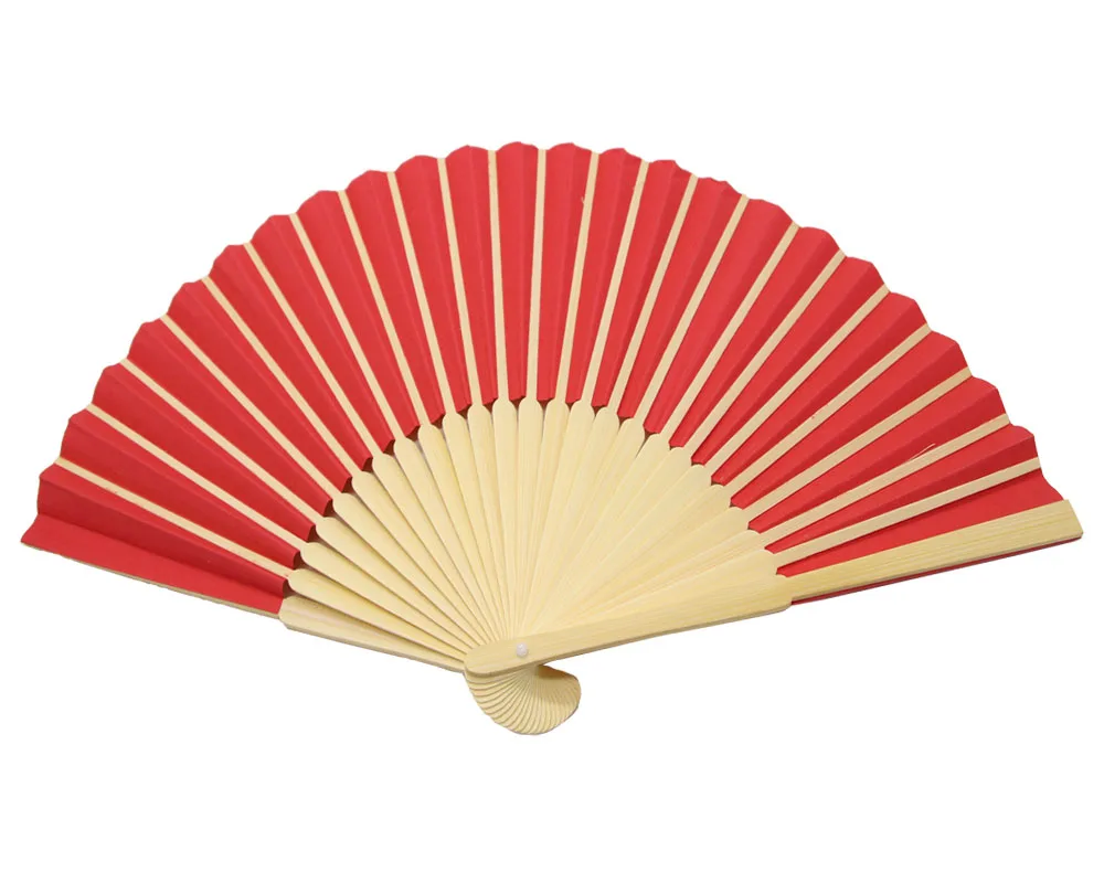 Custom printed large abanico folding hand fan with bamboo handle abanicos fans