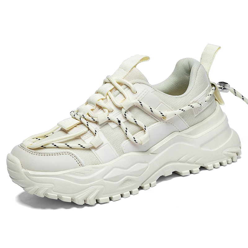 High Quality Custom Sneakers Manufacturer Trendy Tennis Jogging Non-Slip Luxury Non-Slip Chunky Shoes with Logo for Women