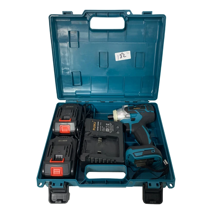 21V Electric Brushless Impact power Wrench Cordless li-ion Battery Rechargeable Power Tools variable  speed electric wrench