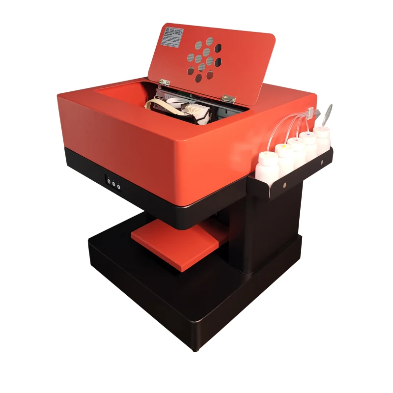 3d coffee food color printing machine with bulk CISS