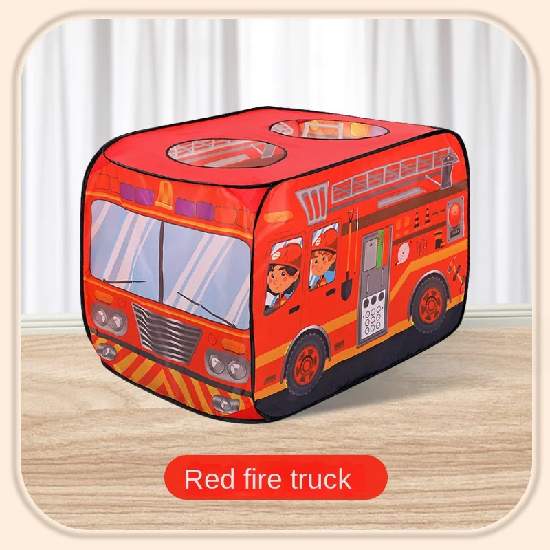 Wholesale Indoor Kids Play Tent Ice Cream Truck Police Car Fire Truck Play House Pop Up Toys Tent for Kids Boys & Girls