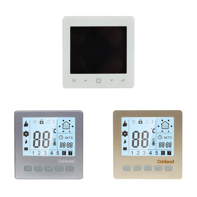 Weekly-programmable Power-off Memory Function Thermostat LCD Digital Display Thermostat Floor Heating Thermostat E51