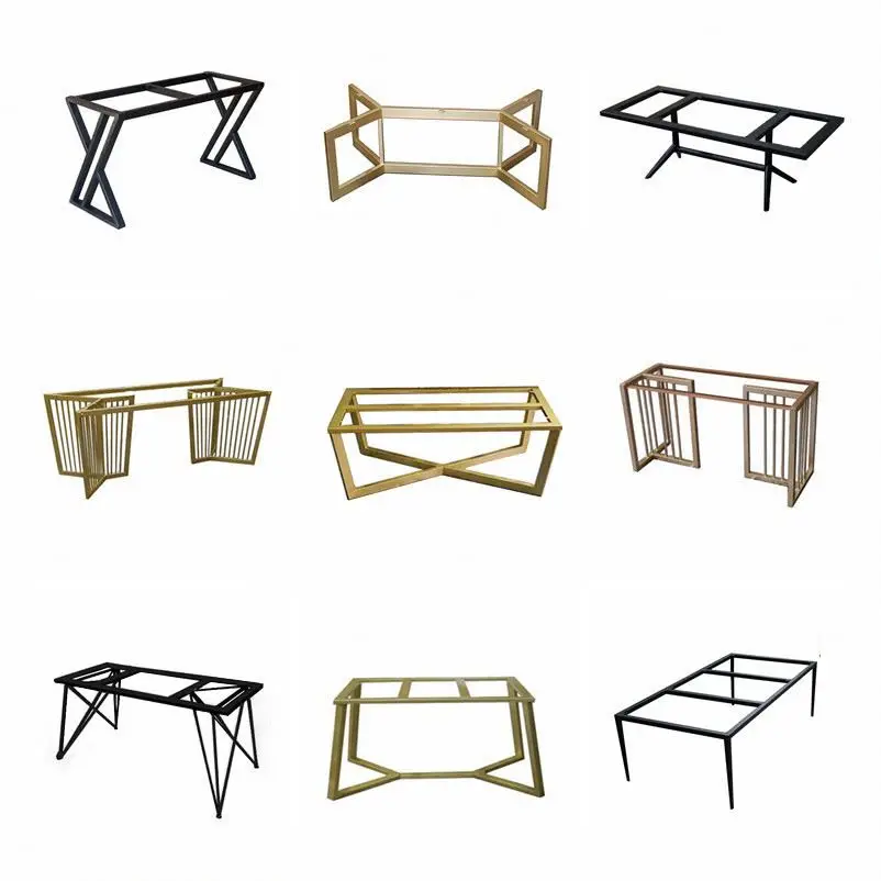 Tischgestell Modern Square Country Style Dining Office Furniture Computer Desk Leg Steel Metal Iron Table Bench Legs Table Frame
